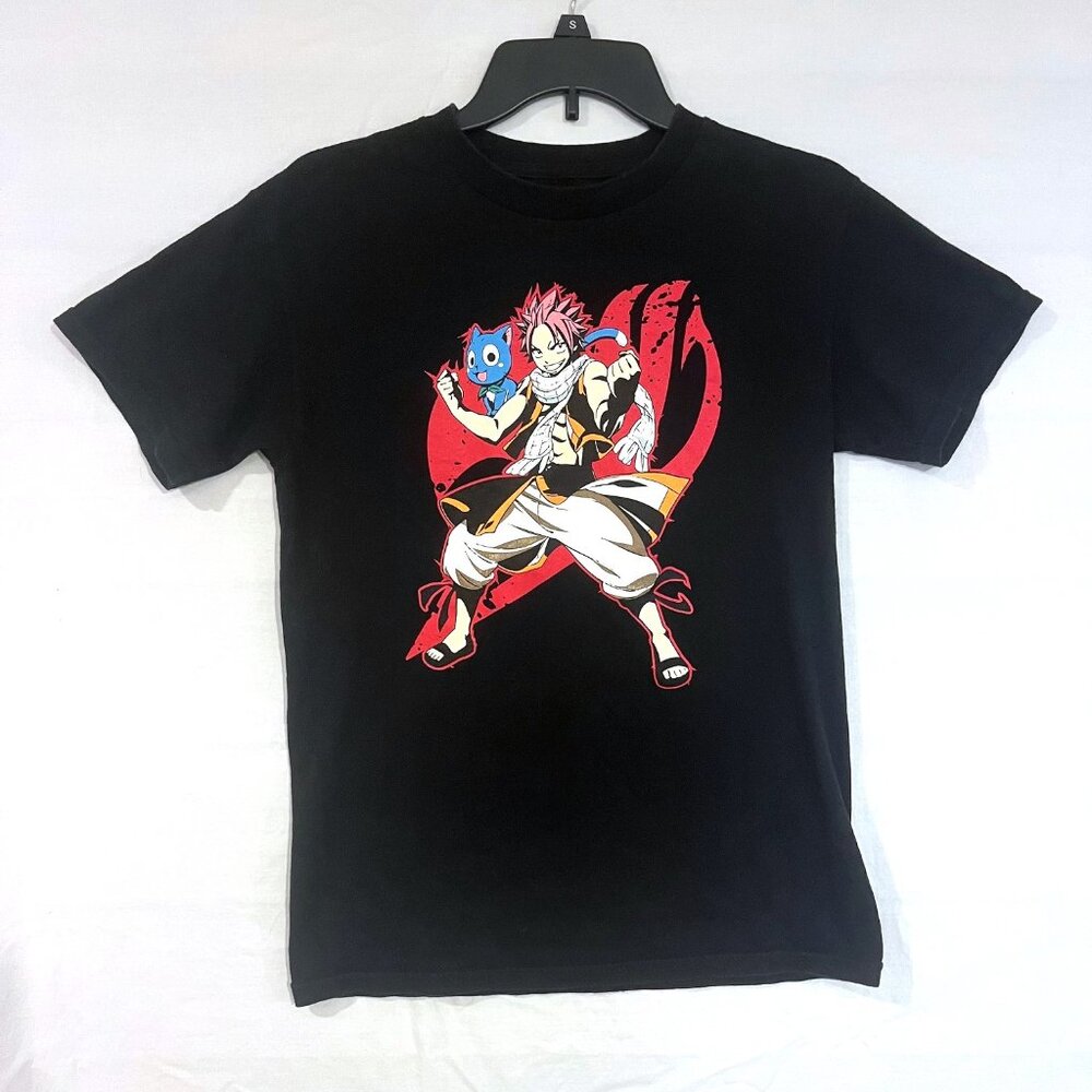 Fairy Tail Anime Natsu and Happy Cat T-Shirt